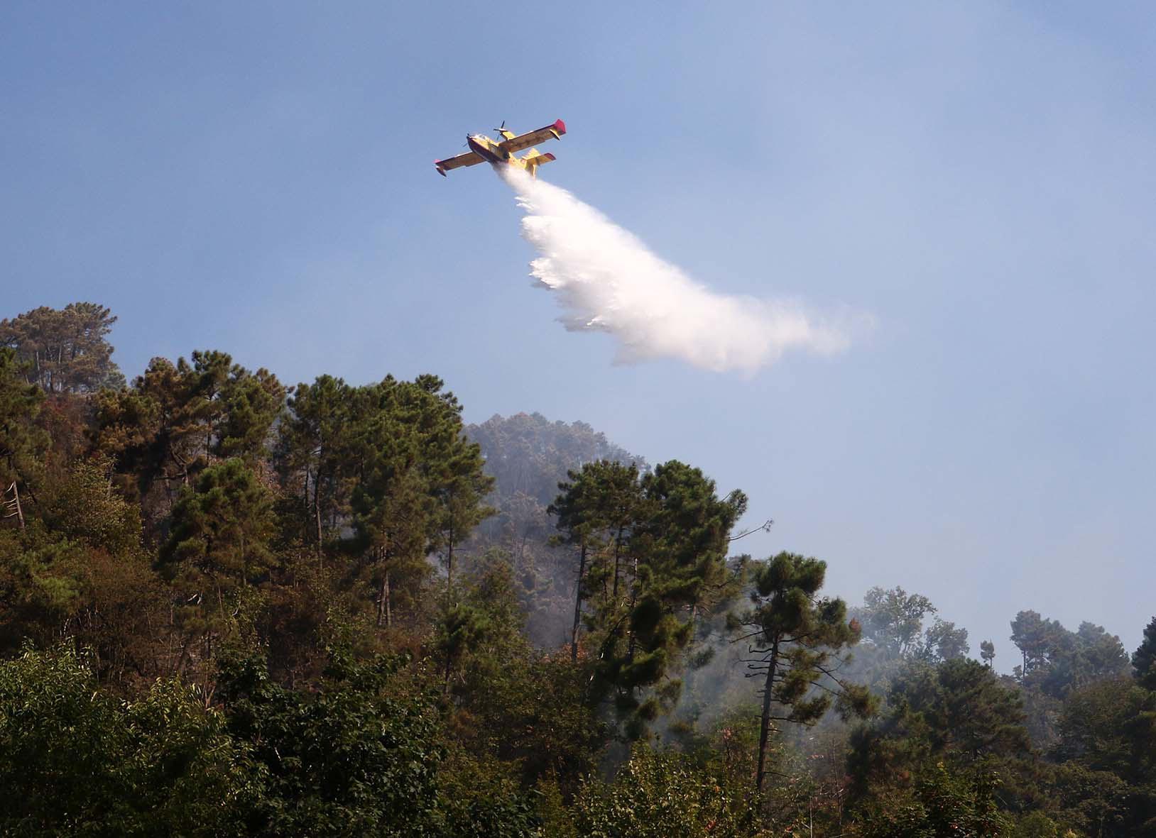In fiamme i boschi pisani e dell'Amiata