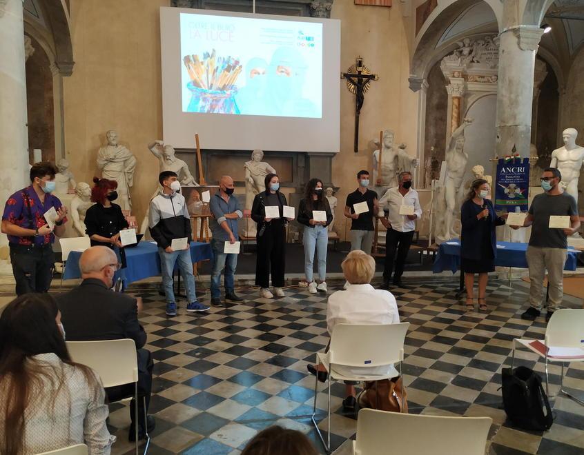 Nelle opere degli studenti il ringraziamento al personale dell’Aoup