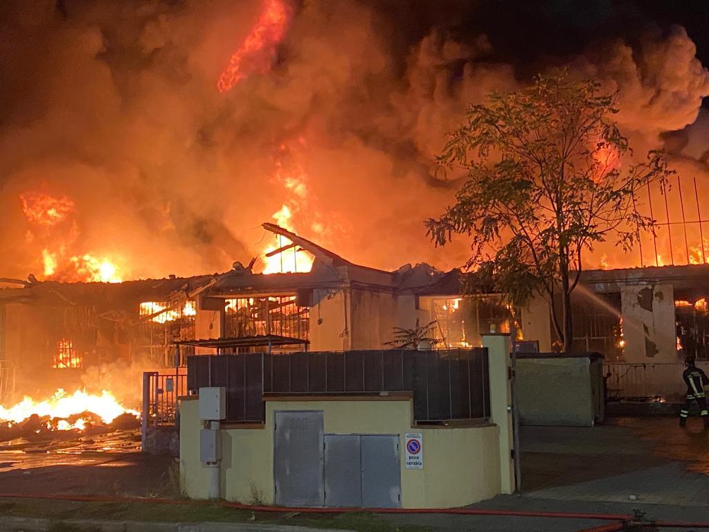 L'incendio di via Venezia a Montemurlo