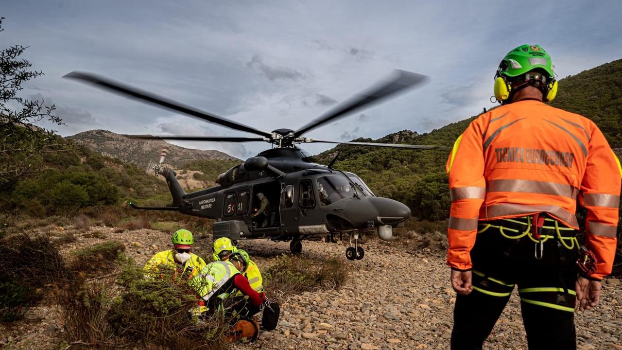 Sui monti del Linas, maxi esercitazione per il soccorso in caso di disastro aereo