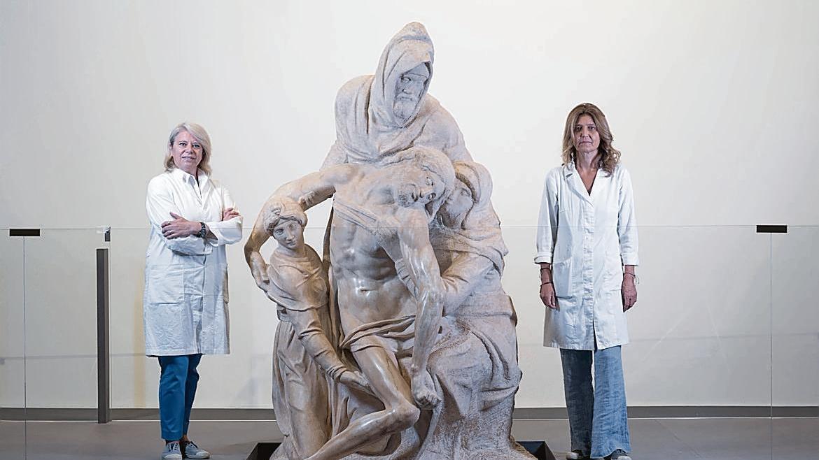 Ecco la Pietà Bandini di Michelangelo dopo il restauro interrotto dal Covid