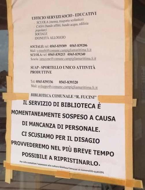 Biblioteca comunale arriva in commissione il caso della chiusura