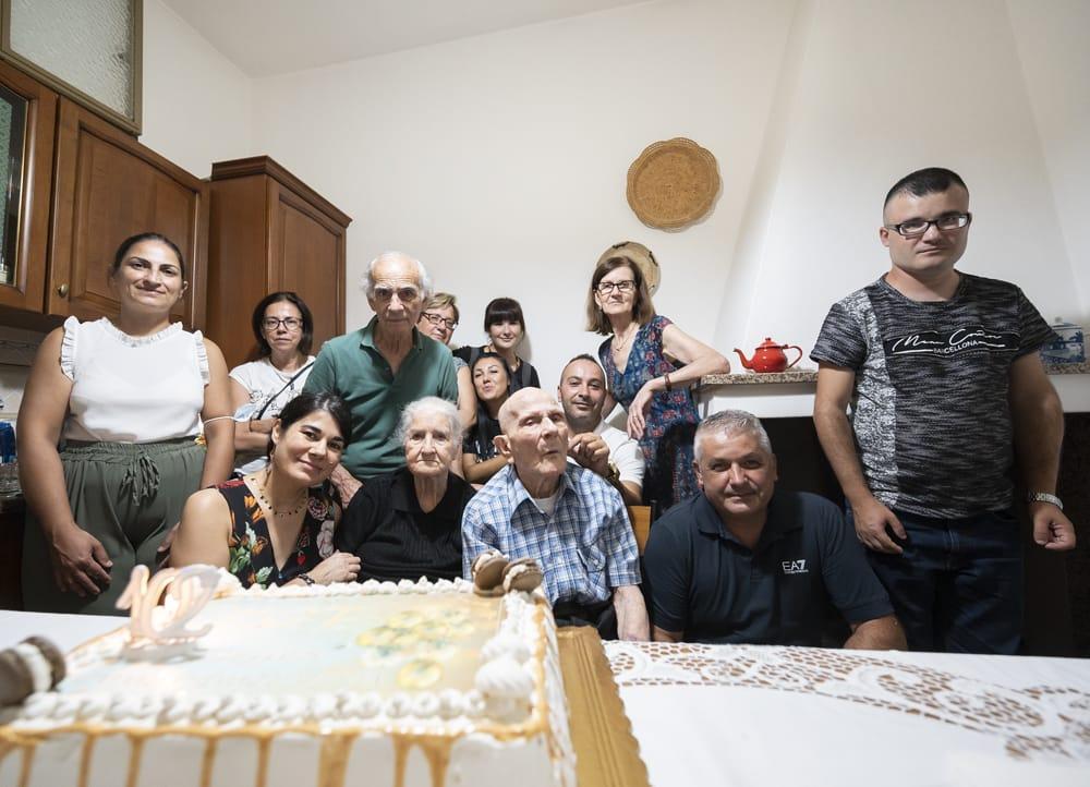 Raffaele Baire con la sua famiglia