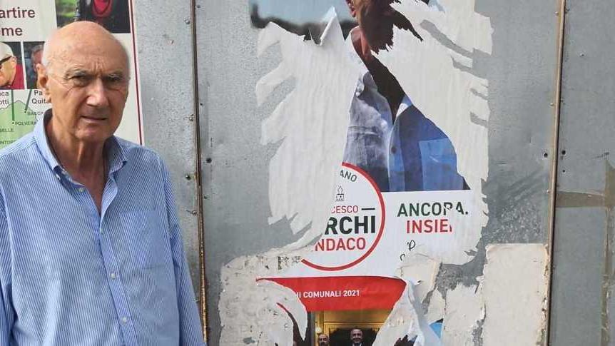 Marchi è una furia «I miei manifesti di nuovo strappati»