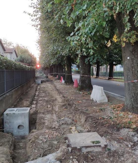 Lavori in corso in paese per nuove ciclopedonali