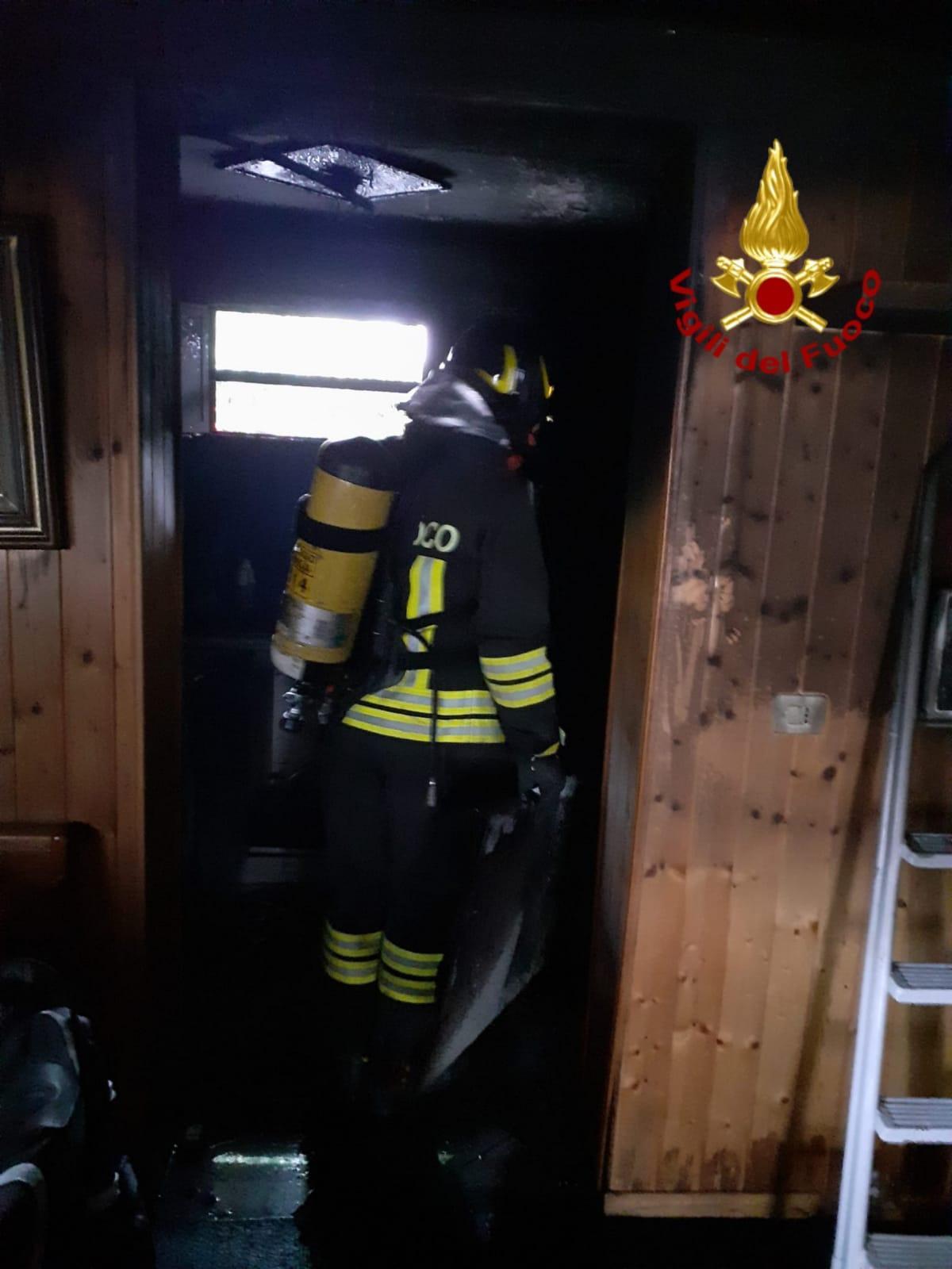 L'intervento dei vigili del fuoco a San Polo