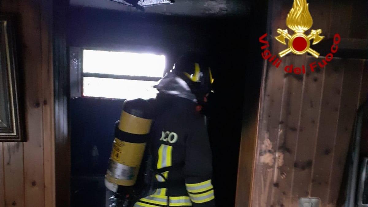L'intervento dei vigili del fuoco a San Polo