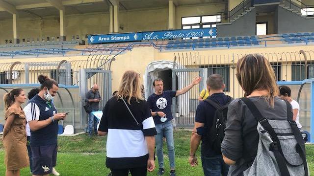 Il sopralluogo allo stadio Lungobisenzio
