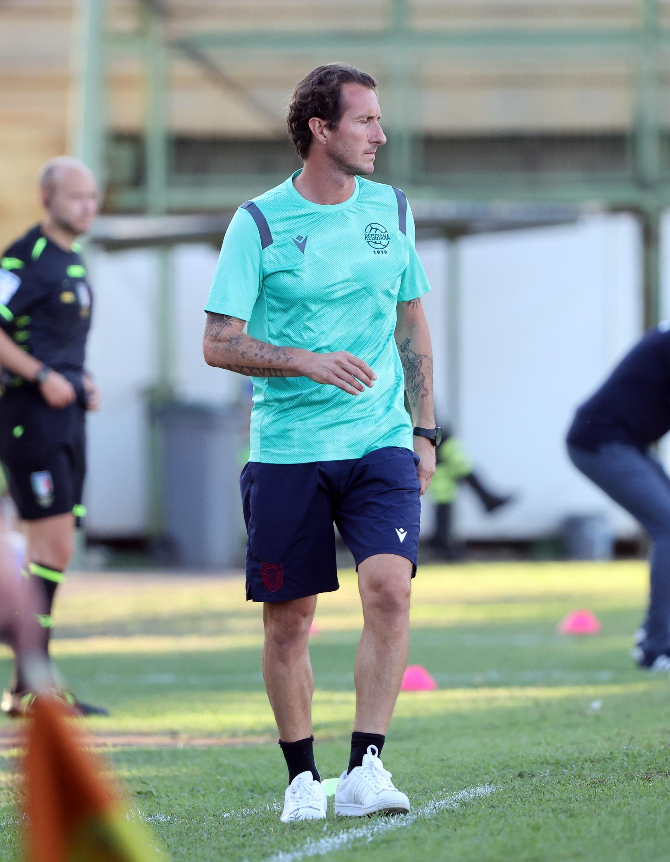 L'allenatore della Reggiana Aimo Diana