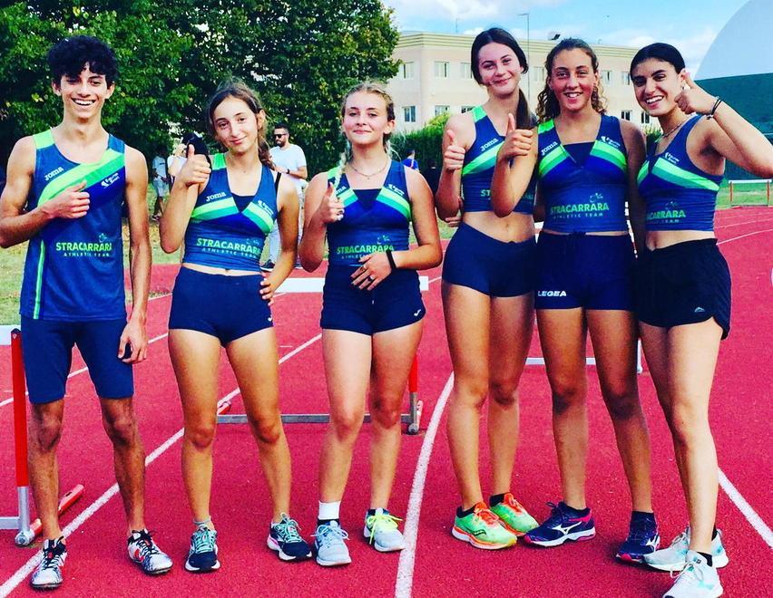 I ragazzi del team Stracarrara ai campionati toscani