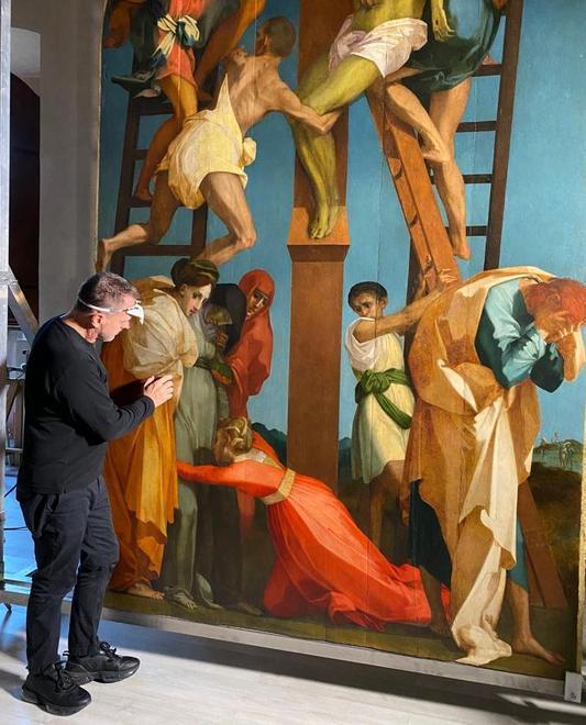 Il restauro della Deposizione tra i visitatori del museo di Volterra