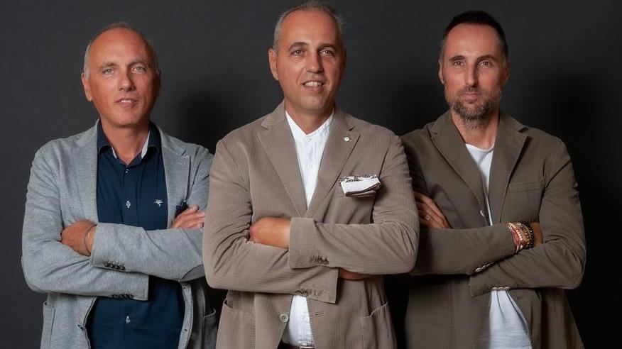 Da sinistra Luca, Paolo e Marco Morelli