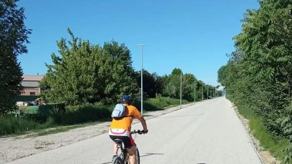 Modena, la nuova ciclabile "Diagonale" dedicata alla Morini Strada