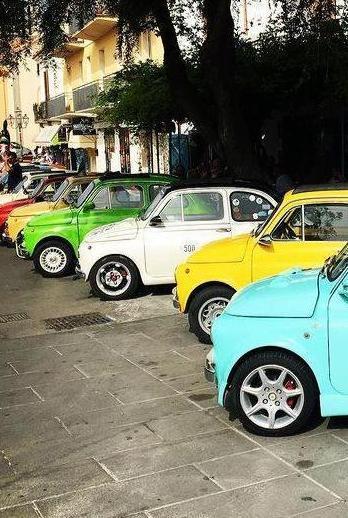 Cento partecipanti al raduno delle Fiat 500