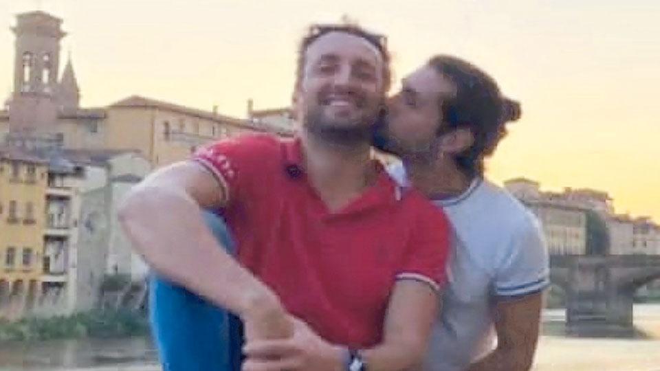 Alessandro Del Dotto (in primo piano) con il compagno Edoardo Bartoletti