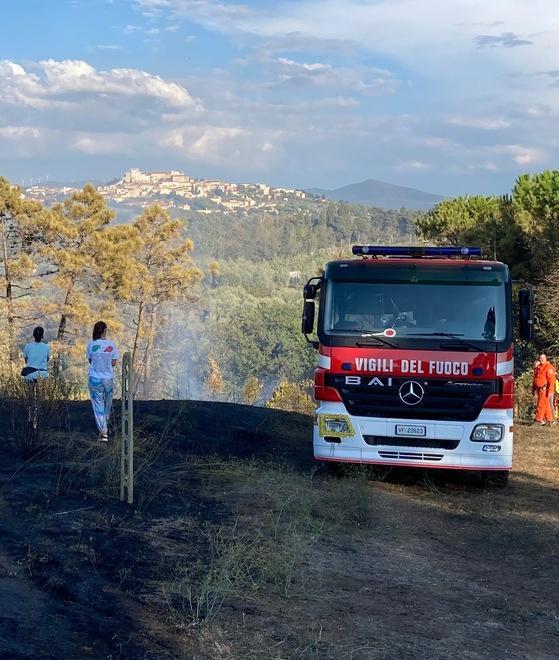 Fiamme al Bargingo Notte di apprensione