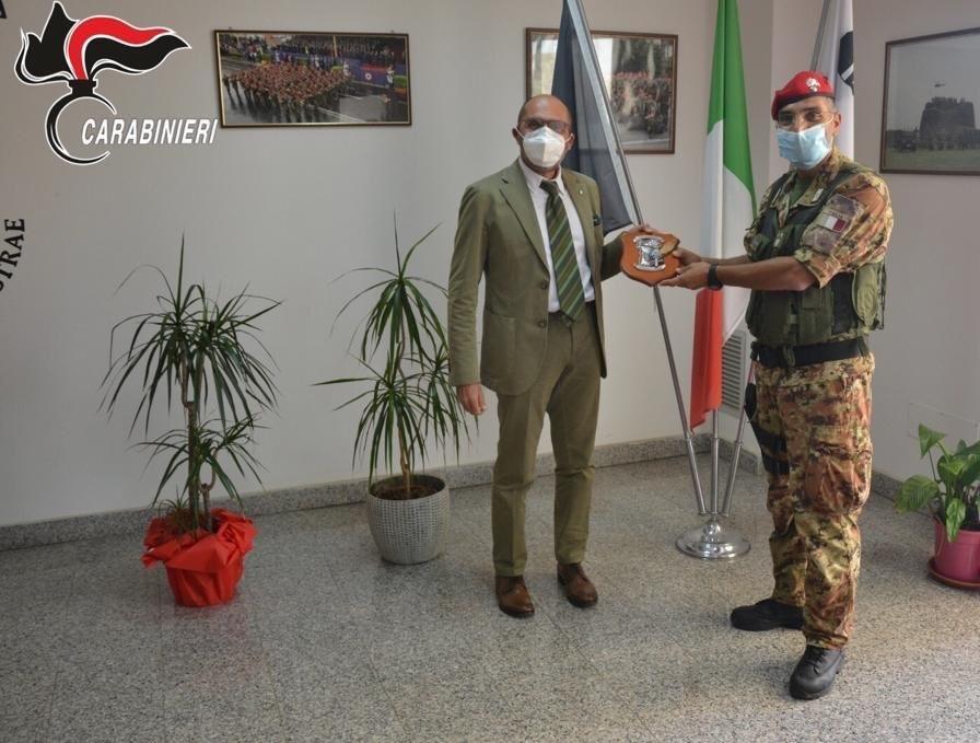 Il prefetto Fabrizio Stelo in visita ai Cacciatori di Sardegna