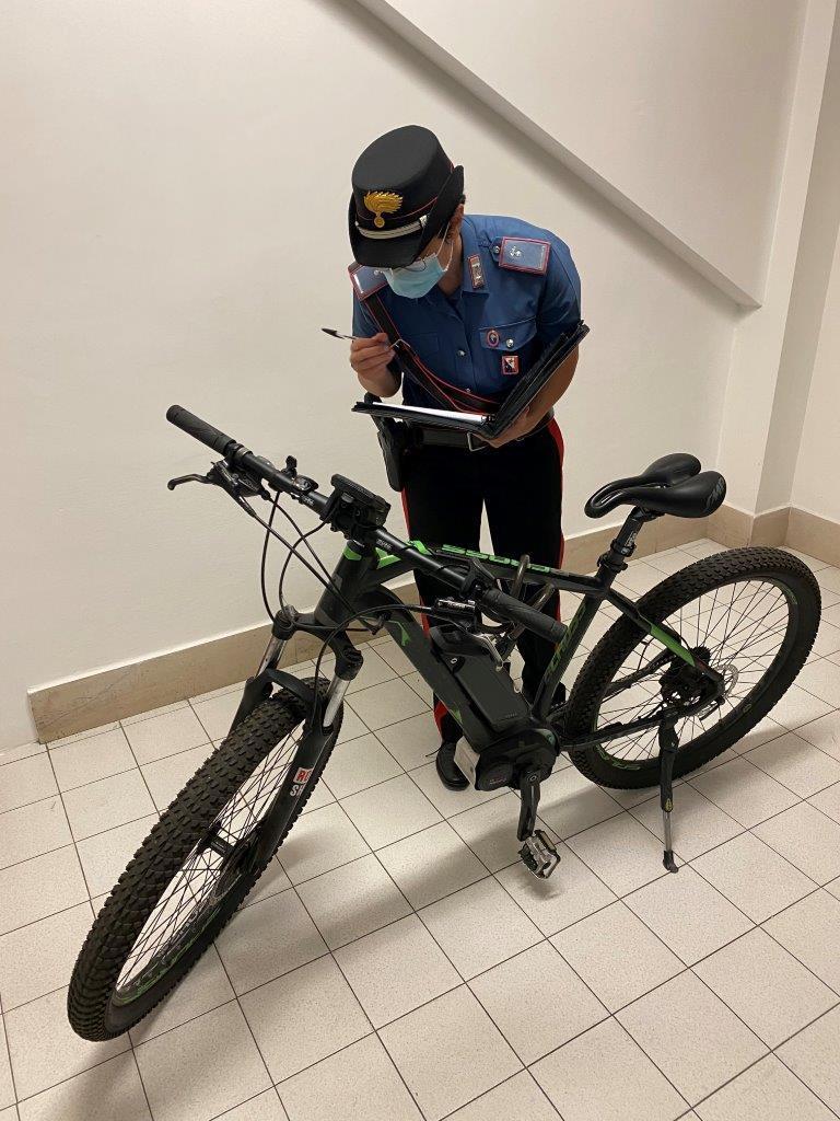L'e-bike recuperata