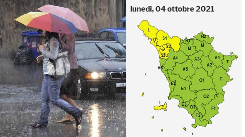 Maltempo, allerta "gialla" per temporali sul nord della Toscana e nell'arcipelago