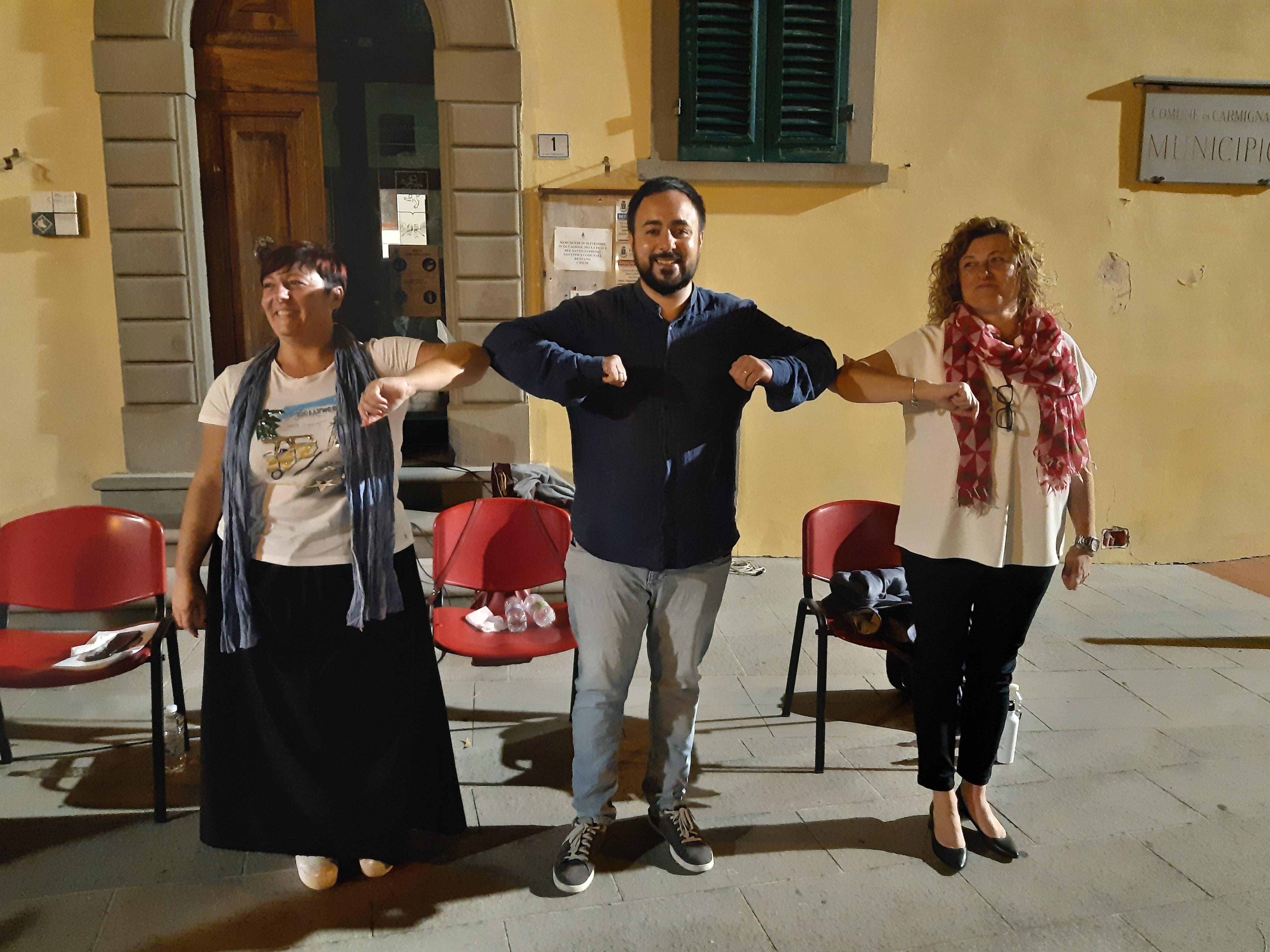 Da sinistra Angela Castiello, Edoardo Prestanti e Belinda Guazzini