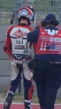 Nicolò Bulega cade nelle prove Niente Gp delle Americhe 