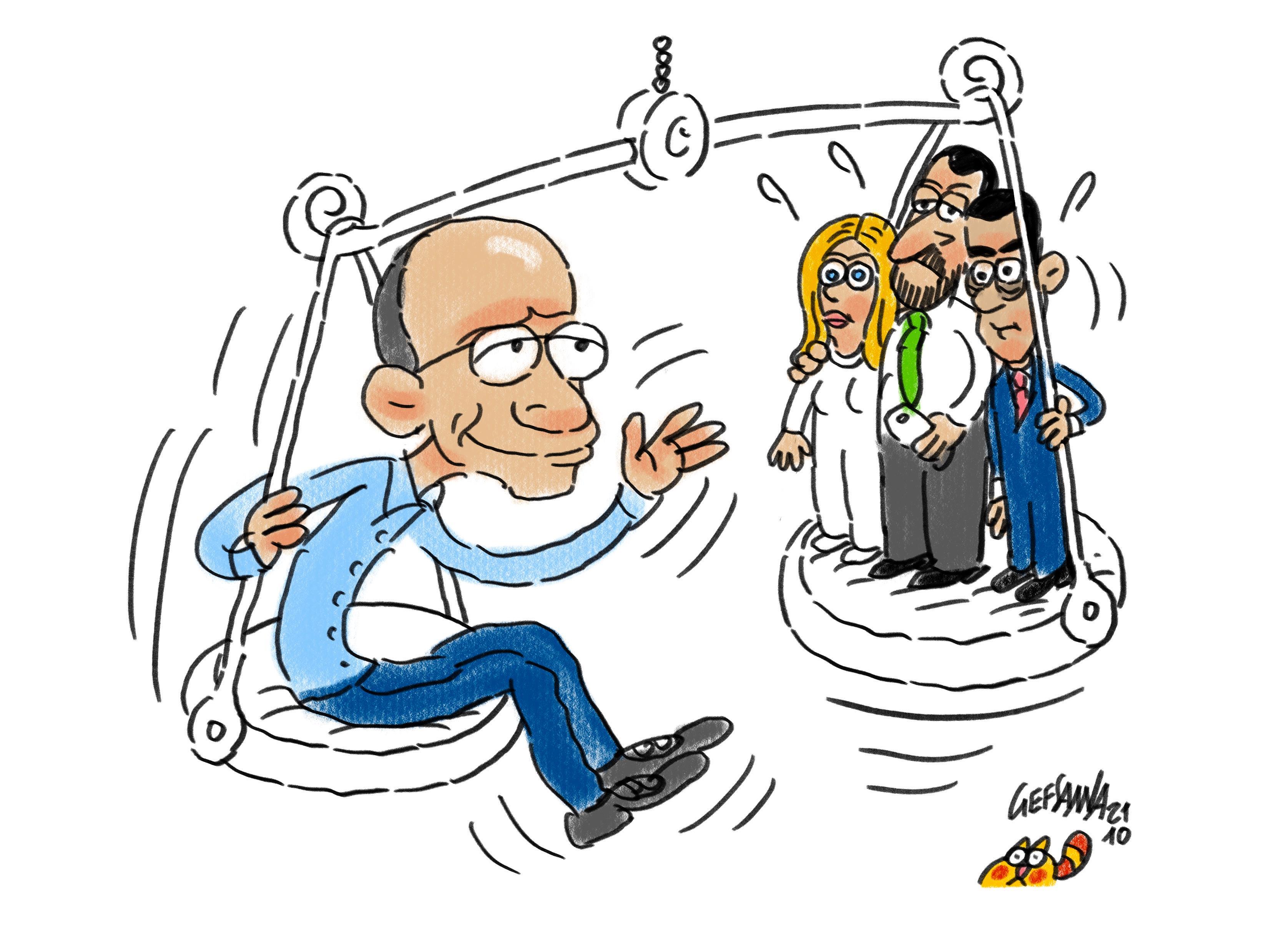 La vignetta di Gef - Elezioni amministrative: vincono i dem, male centrodestra e 5Stelle