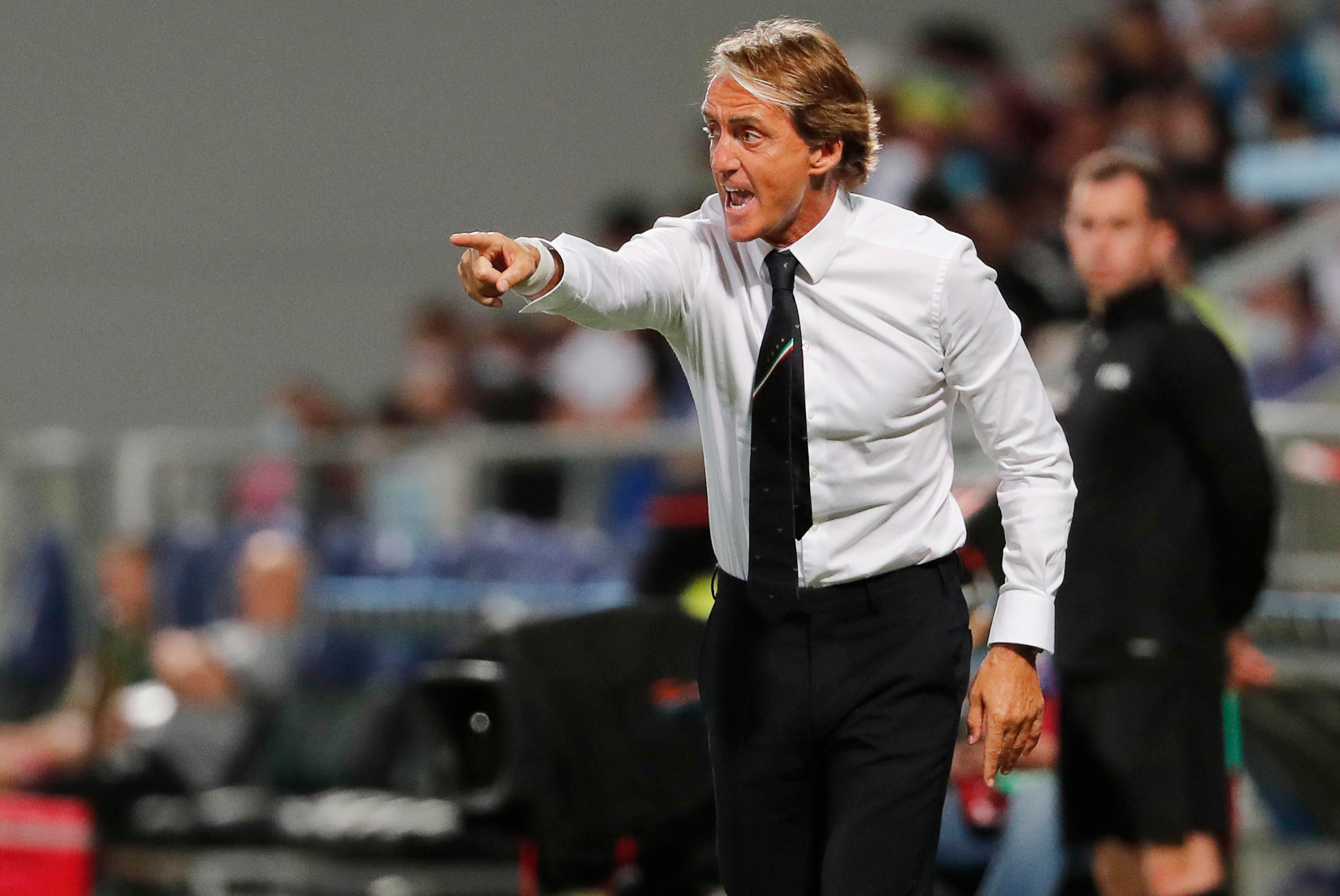 Roberto Mancini, da tre anni sulla panchina dell'Italia