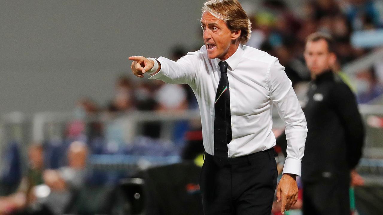 Roberto Mancini, da tre anni sulla panchina dell'Italia