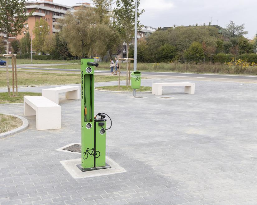 La Diagonale è realtà Percorso ciclabile tra piante ed... elettrico Ora verso il Secchia 