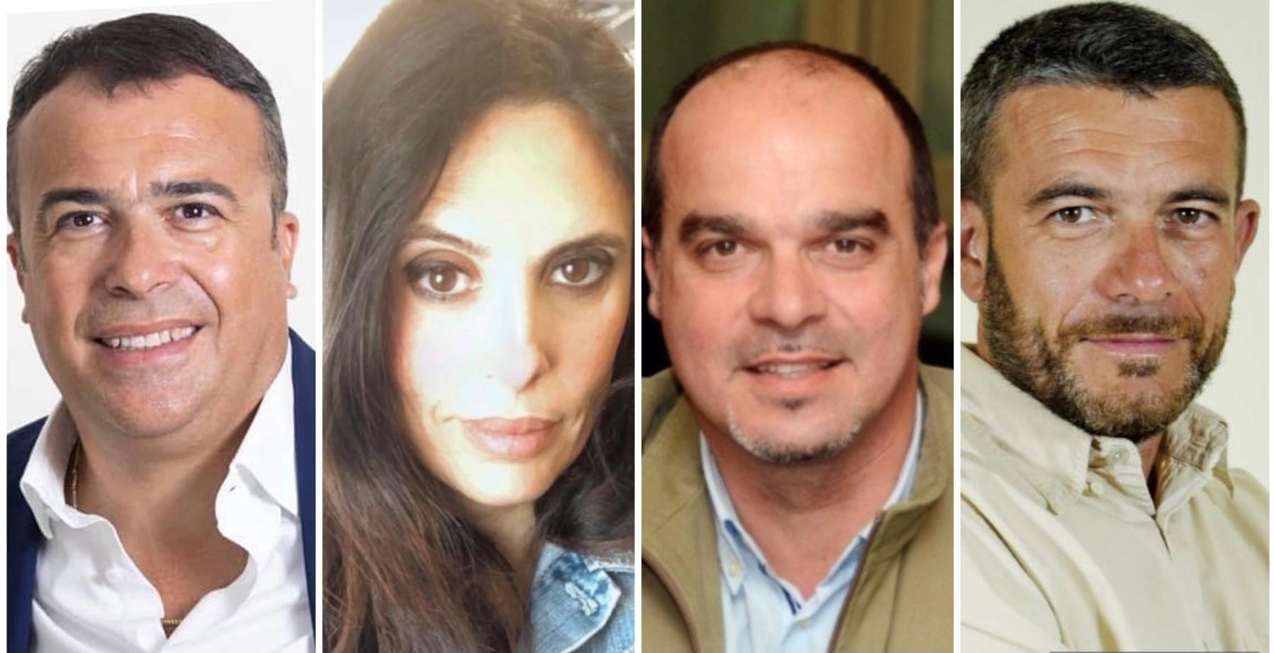 Pietro Carzedda (Forza Italia), Tamara Di Iorio (Lega), Davide Bacciu (Liberi), Alessandro Brandanu (Movimento 5 stelle)