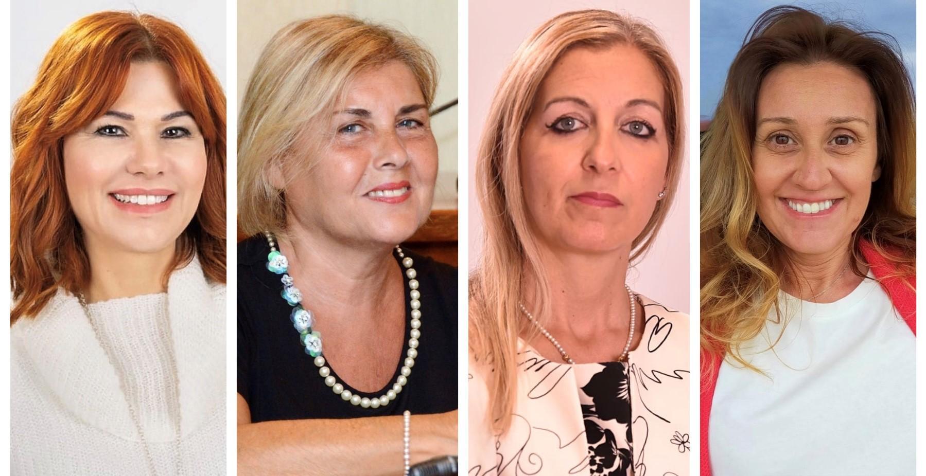 Patrizia Desole (Scelta civica), Simonetta Lai (Forza Italia), Sonia Biddau (Insieme per Olbia), Simonetta Padre (Forza Italia)