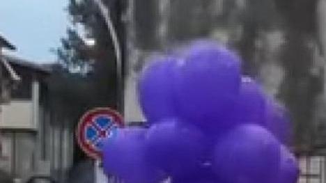E per Settimio i palloncini color viola Fiorentina
