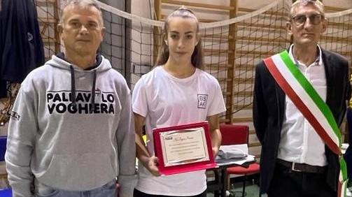 Volley Voghiera premia la giovane Agnese per i giochi matematici