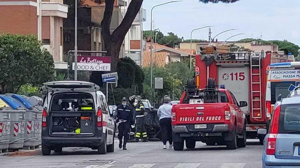 L'incidente ieri mattina in Via Litoranea
