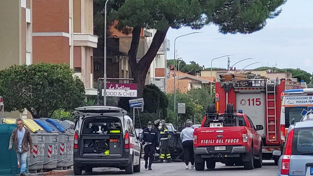 L'incidente avvenuto in via Litoranea, a Follonica, nella mattina di venerdì 8 ottobre
