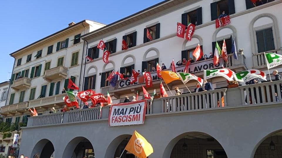 La Cgil apre la Camera del lavoro dopo l'attacco squadrista di Roma