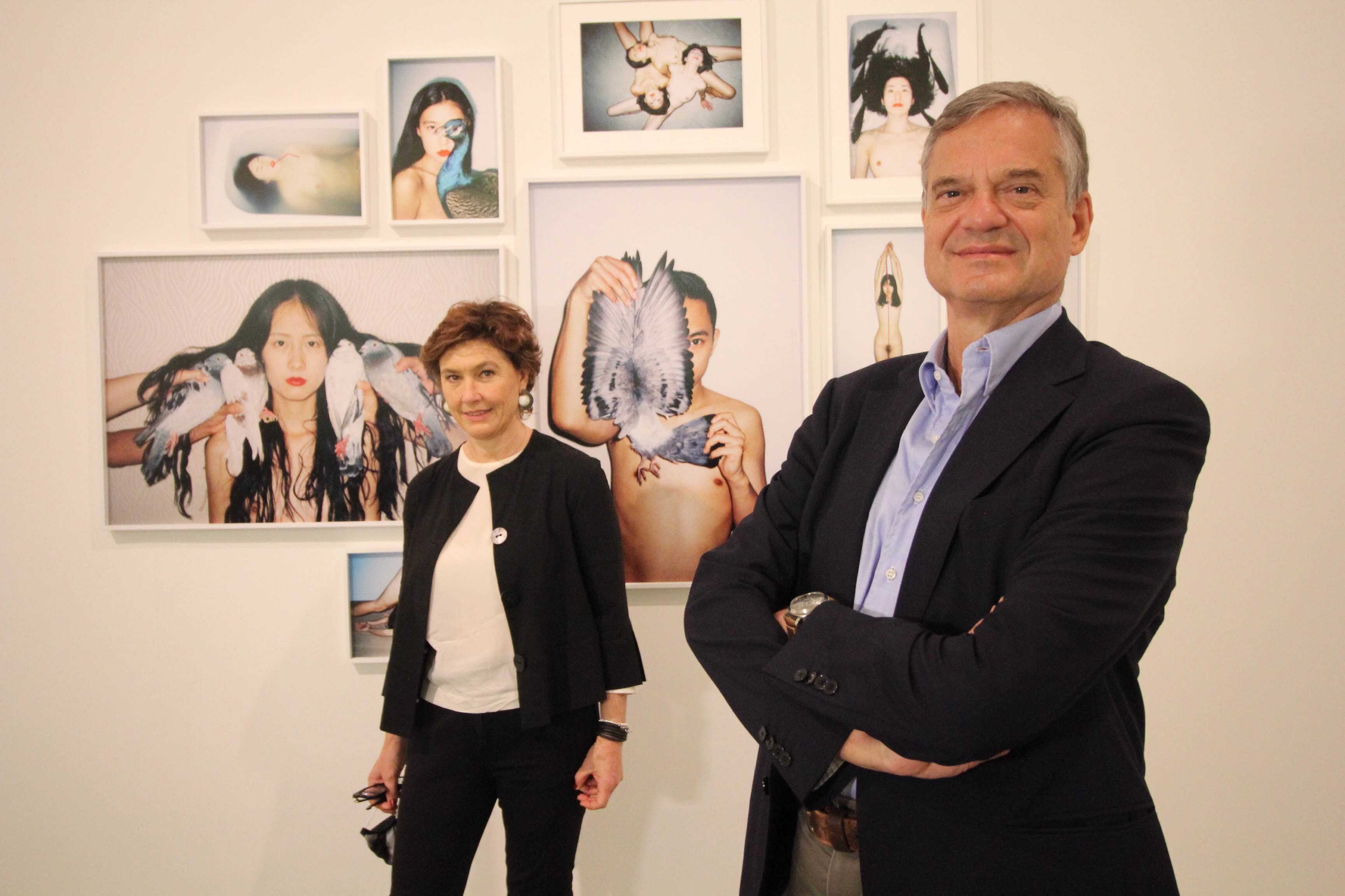 Cristiana Perrella con Lorenzo Bini Smaghi