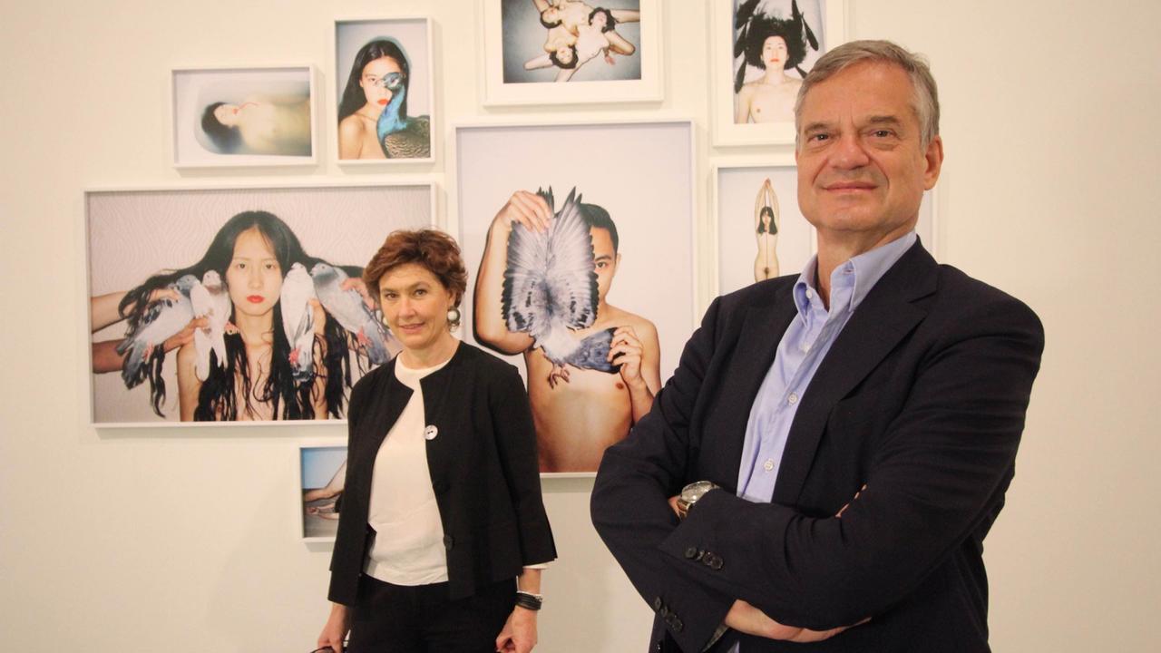 Cristiana Perrella con Lorenzo Bini Smaghi