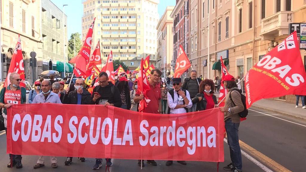 La manifestazione a Cagliari (foto Mario Rosas)