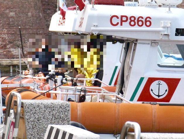 Un soccorso della guardia costiera (foto d'archivio)