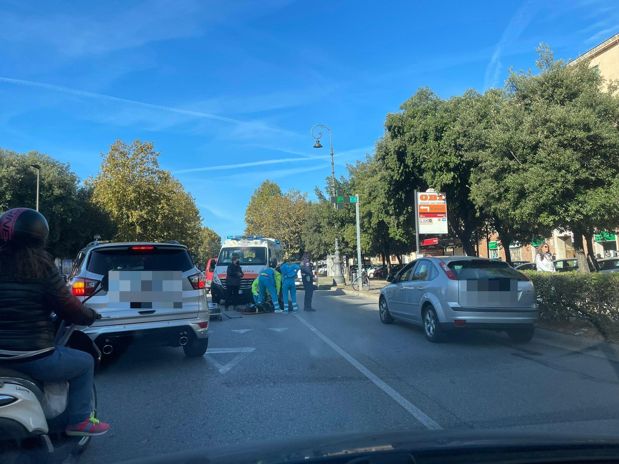 L'incidente in viale Carducci