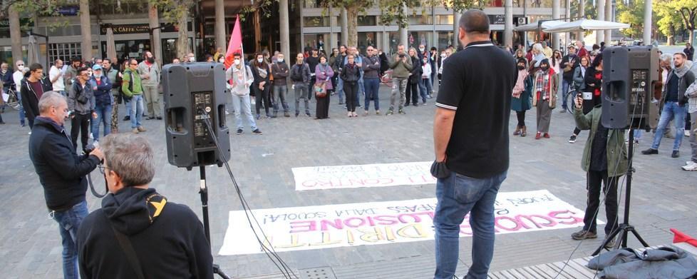 Reggio Emilia, alla manifestazione dei No Green pass «solo antifascisti» 