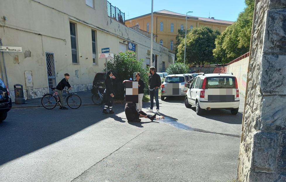I soccorsi in via della Bastia