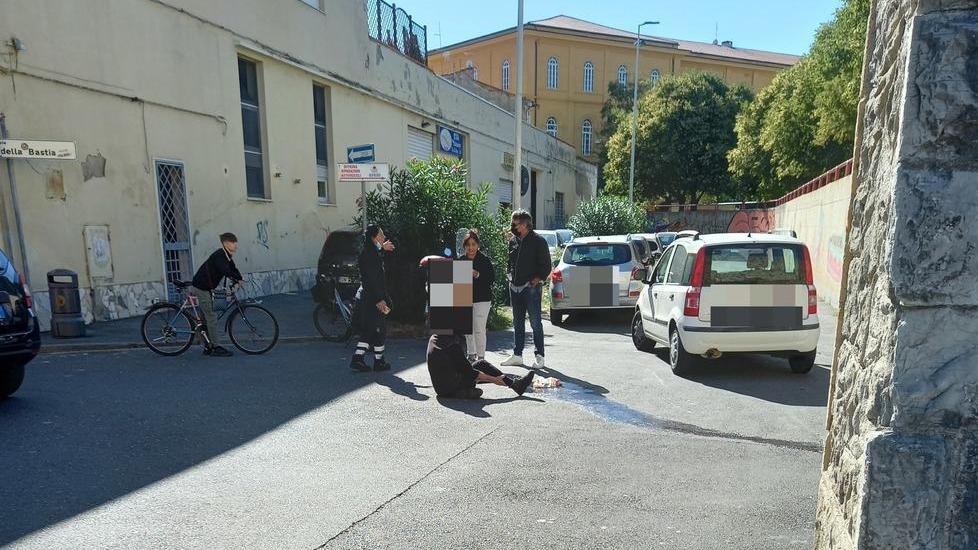 I soccorsi in via della Bastia