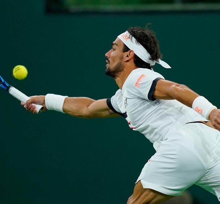Grande match di Fognini ma è rimontato da Tsitsipas 
