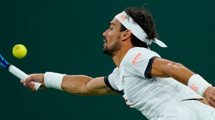 Grande match di Fognini ma è rimontato da Tsitsipas