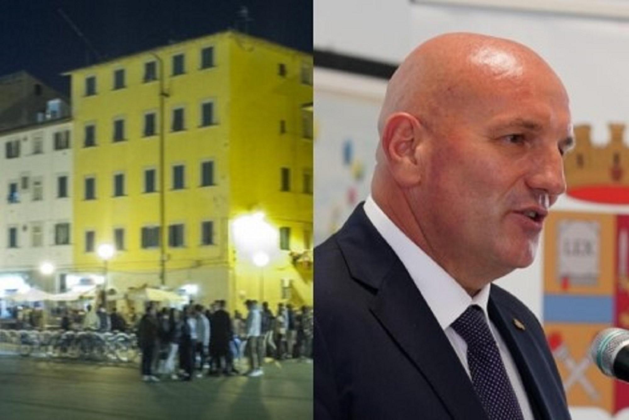 A sinistra la movida in Venezia. A destra Roberto Massucci
