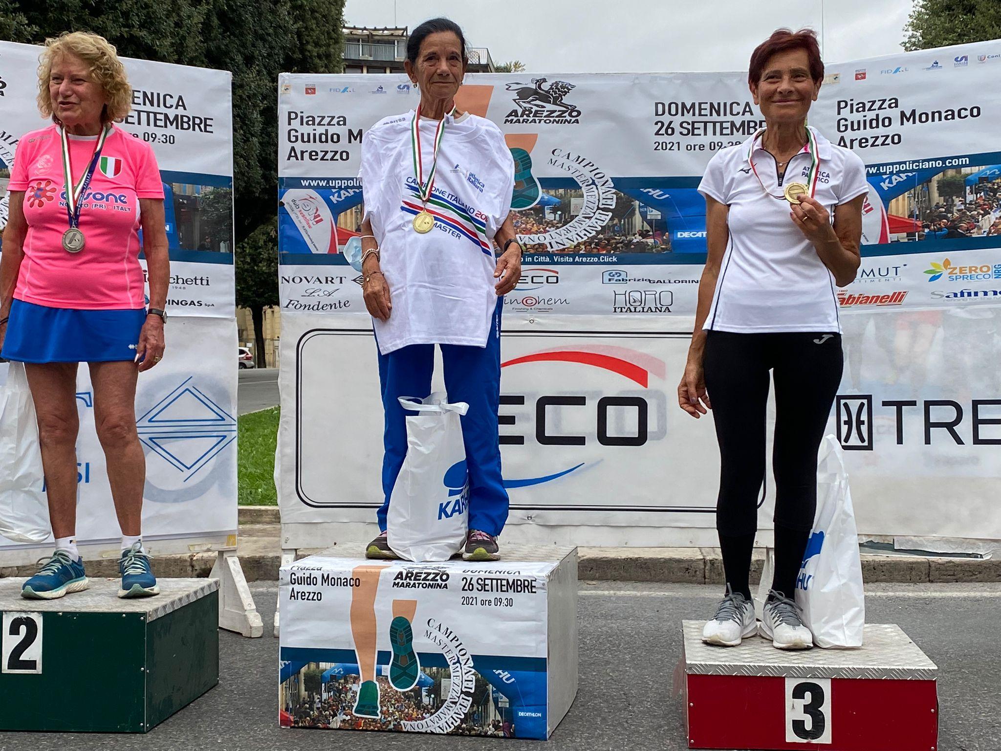 Da Seravezza all'oro, a 76 anni "nonna" Imbenia vola nella mezza maratona 