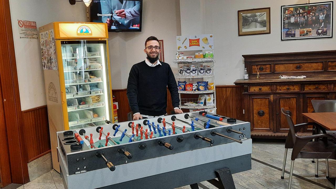 Valerio Abbruzzese nel circolo Cherubini