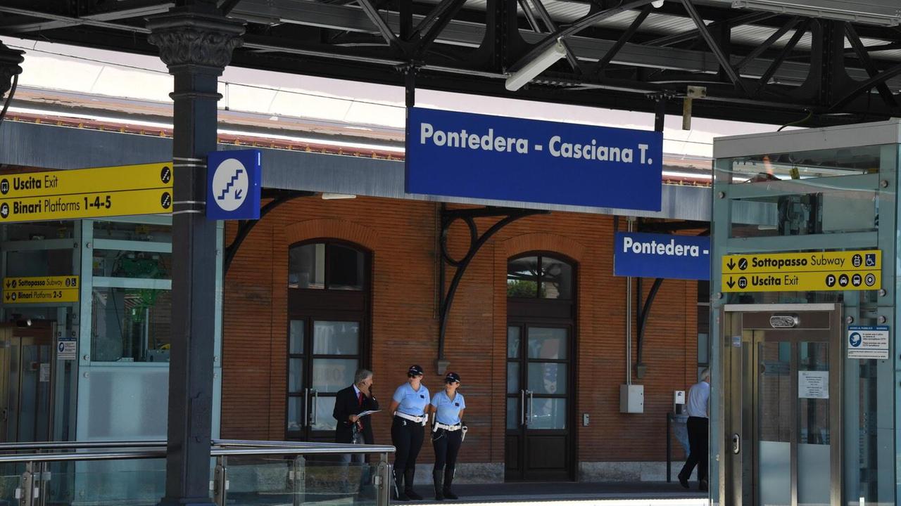 La stazione di Pontedera da dove è partito il ragazzo (foto Franco Silvi)
